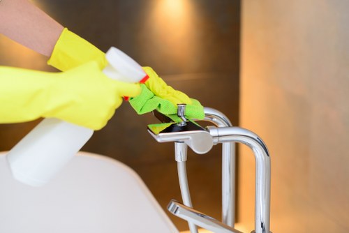Deep carpet cleaning process improving indoor freshness and appearance