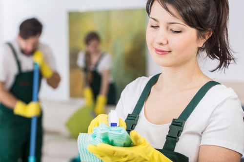 Detailed upholstery stain removal during sofa cleaning