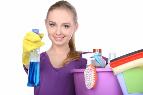 Safe handling of carpet cleaning machinery indoors