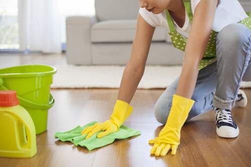 Insured South Kensington carpet cleaning team working carefully on a residential carpet